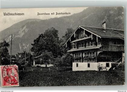 6386 Wolfenschiessen 1911 Foto AK Bauernhaus Buochserhorn Briefmarke Bil... - 13990230