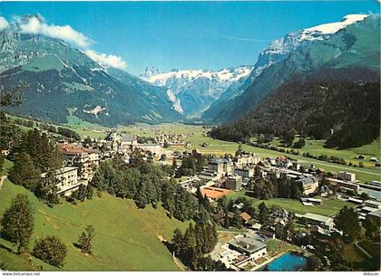 Carte Postale - Suisse - OW Obwald - Engelberg - Zentralschweiz mit Hahnen 2606 m, Spannôrter 3198 m und Titlis 3239m  -