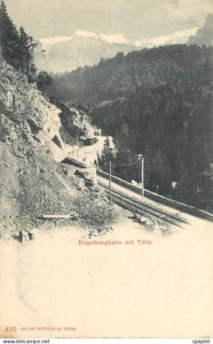 CPA Engelbergbahn mit Titlis