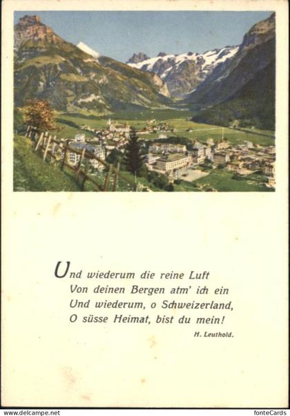 Engelberg OW Engelberg Gedicht