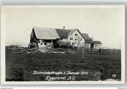 9034 Eggersriet 1919 Privatfoto AK Sturmkatastrphe - 13251102