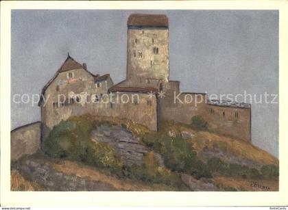 Sargans Schloss Sargans Kuenstlerkarte
