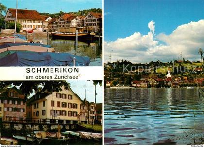 Schmerikon Hafen Partie am oberen Zuerichsee