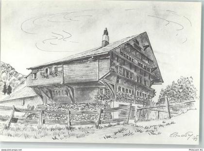 9125 Furth Brunnadern Künstlerkarte Näf-Haus sign. E. Eng-Gambazzi - 39494622