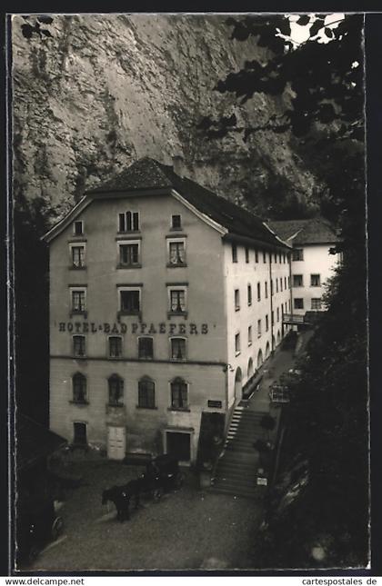 AK Bad Pfäfers, Hotel Bad Pfäfers an der Taminaschlucht