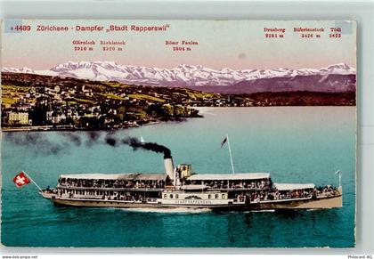 8640 Rapperswil SG - DS Stadt Rapperswil Alpenpanorama - 10397688