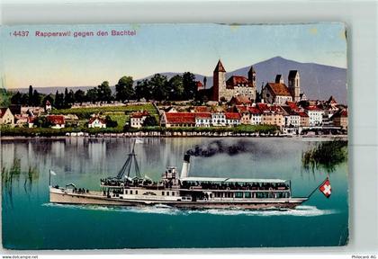 8640 Rapperswil SG Gebrauchsspuren Dampfschiff Stadt Rapperswil Kirche... - 10357885