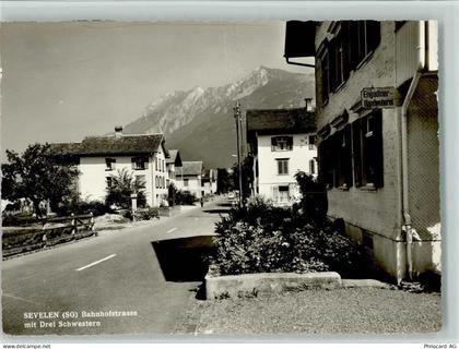 9475 Sevelen - Bahnhofstrasse mit Drei Schwestern - 13101080