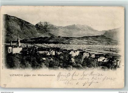 8730 Uznach Gebrauchsspuren 1901 Uznach gegen den Mürtschenstock - 13119845