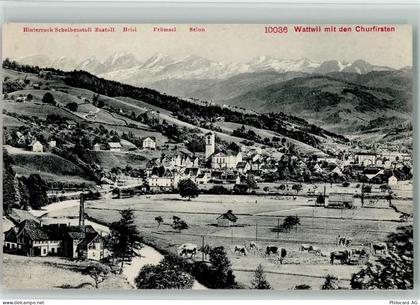 9630 Wattwil - Wattwil mit den Churfirsten - 13117924