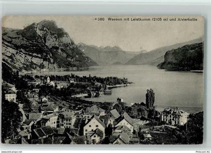 8872 Weesen - Weesen mit Leistkamm und Alvierkette - 13117761