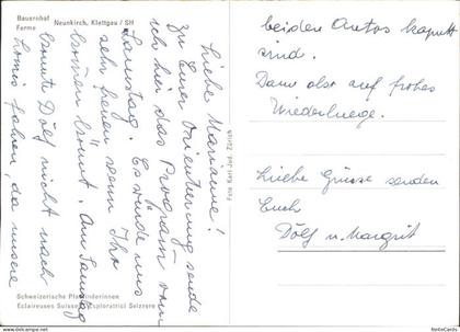 Neunkirch Bauernhof Pferdewagen