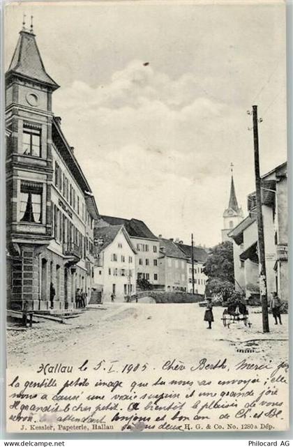 8215 Hallau 1905 Foto AK - 13568026