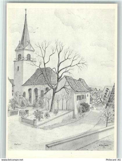 8215 Hallau Künstlerkarte Bildersammlung Lueged, da sich üsri Heimet! Si... - 11051995