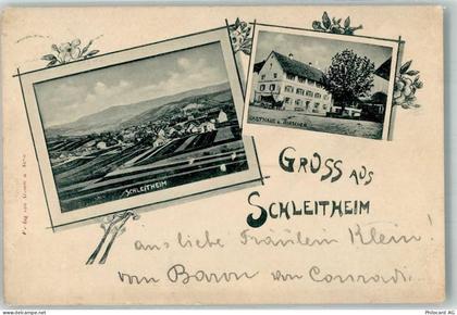 8226 Schleitheim 1899 Gebrauchsspuren Gasthaus zum Hirschen - 13575696