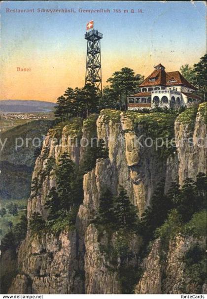 Gempen Restaurant Schwyzerhuesli Gempenfluh Aussichtsturm