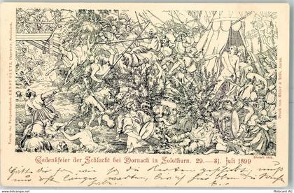 4143 Dornach 1899 Künstlerkarte Gedenkfeier der Schlacht bei Dornach - 13149396