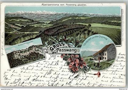 4719 Ramiswil 1900 Lithographie Gasthaus zum Ober Passwang - 13650974