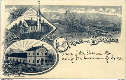 Gruss aus Selzach - Litho