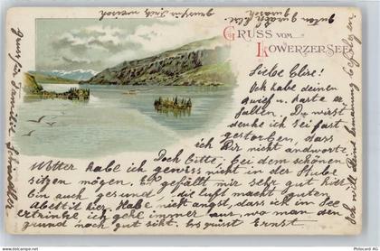 6424 Lauerz Lithographie Marke entfernt - 50714604