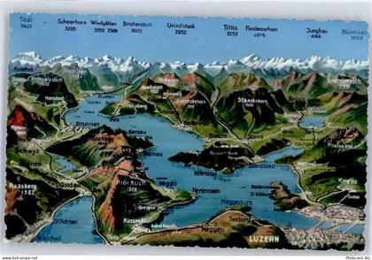 6440 Vierwaldstättersee - Landkarte AKU1 - 51024038