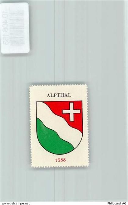 8849 Alpthal - Vignette Wappen Kaffee Hag ca 1920-1940 - 10408163