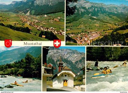 Muotathal Panorama Wildwasser Kanusport Kapelle