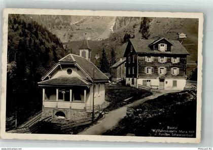 6436 Muotathal 1912 Foto AK Wallfahrts- Kapelle Maria Hilf Pension Schwa... - 10742248