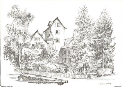 Roggwil TG Schloss Kuenstlerkarte