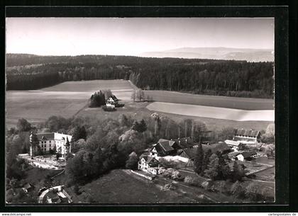 AK Hüttwilen, Kurhaus Schloss Steinegg vom Flugzeug aus