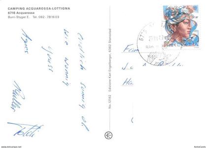 Acquarossa Blenio TI Camping Acquarossa Pool Panorama