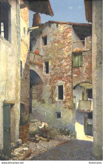 Agra TI Agra Alte Haeuser ungelaufen ca. 1920