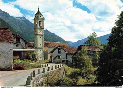 Frasco Locarno TI Ortsmotiv mit Kirche