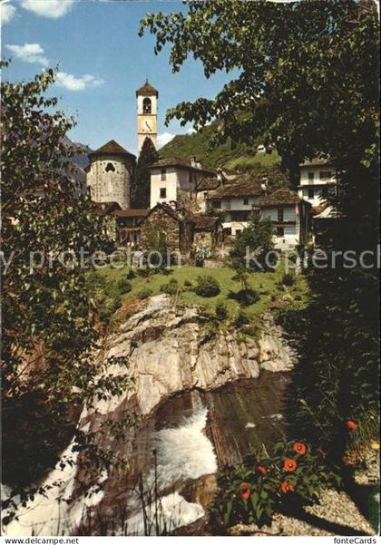 Lavertezzo Tessiner Dorfpartie