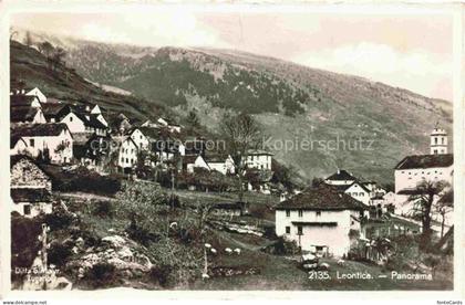 Leontica Blenio TI Teilansicht Panorama