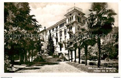 Lugano Lago di Lugano TI Hotel de la Paix Aussenansicht