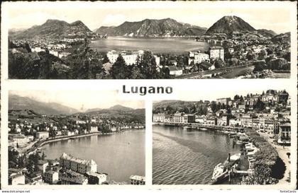Lugano TI Panorama Luganersee