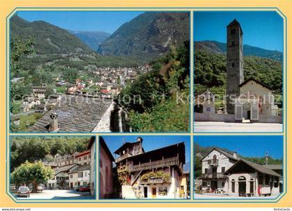 Malvaglia Panorama Kirche Teilansichten