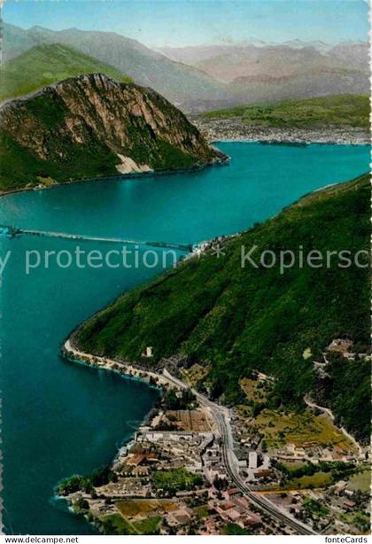 Maroggia Lago di Lugano Fliegeraufnahme