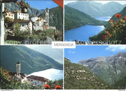 Mergoscia Panorama mit Teilansichten