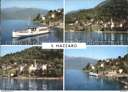 San Nazzaro Personenschiff Fortuna See Panorama