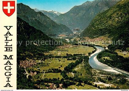 Valle Maggia Fliegeraufnahme