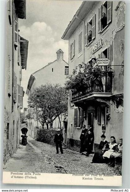 6999 Astano 1917 Foto AK Pension zur Post - 13551861