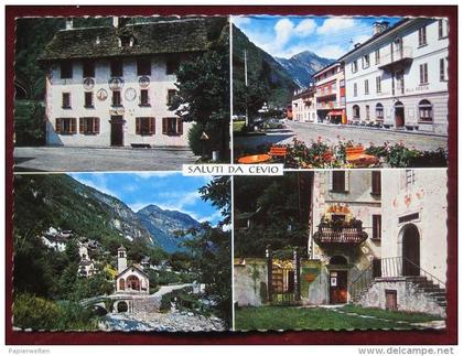Cevio (TI) - Mehrbildkarte "Saluti da Cevio"