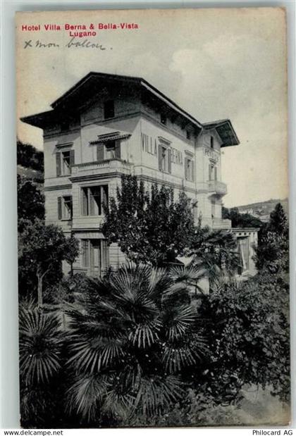 6900 Lugano 1909 - Hotel Villa Berna u.Bella Vista - 13271366