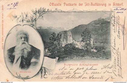 [-40%] SUISSE - Altdorf - Burgruine Attinghausen - Attinghausen - Carte postale ancienne