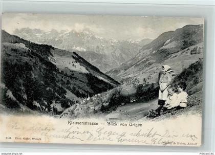 6465 Urigen Unterschächen - Klausenstrasse blick von Urigen - 11062243