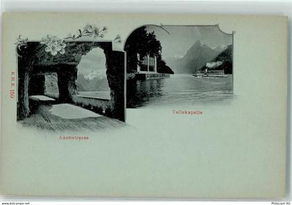 6473 Silenen Foto AK Axenstrasse Tellskapelle - 39499535