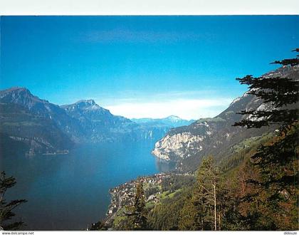 Carte Postale - Suisse - UR Uri - Fluelen am Vierwaldstattersee - Nieder- und Oberbauen - Lac - CPM - Carte Neuve - Voir