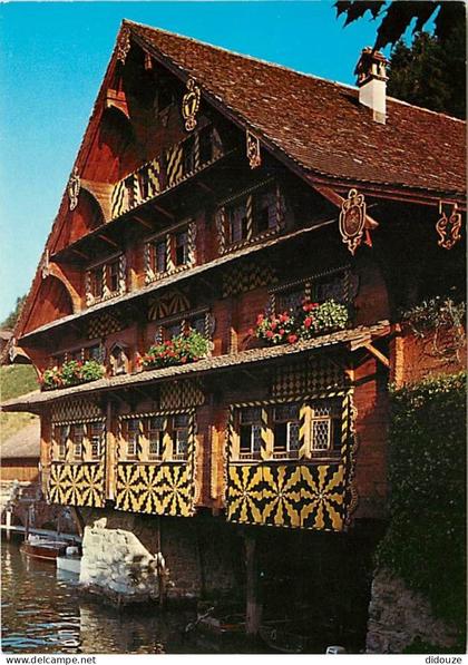 Carte Postale - Suisse - UR Uri - Treib am Vierwaldstattersee - Aus Holz gebautes, malerisches, althistorisches Gasthaus